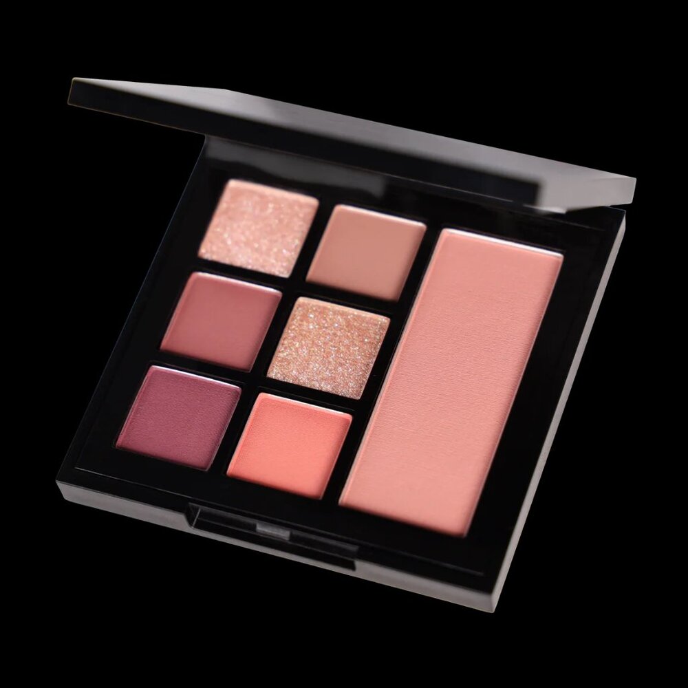 Neutral Pink Eyeshadow & Blush Palette - Soft Pink Shades